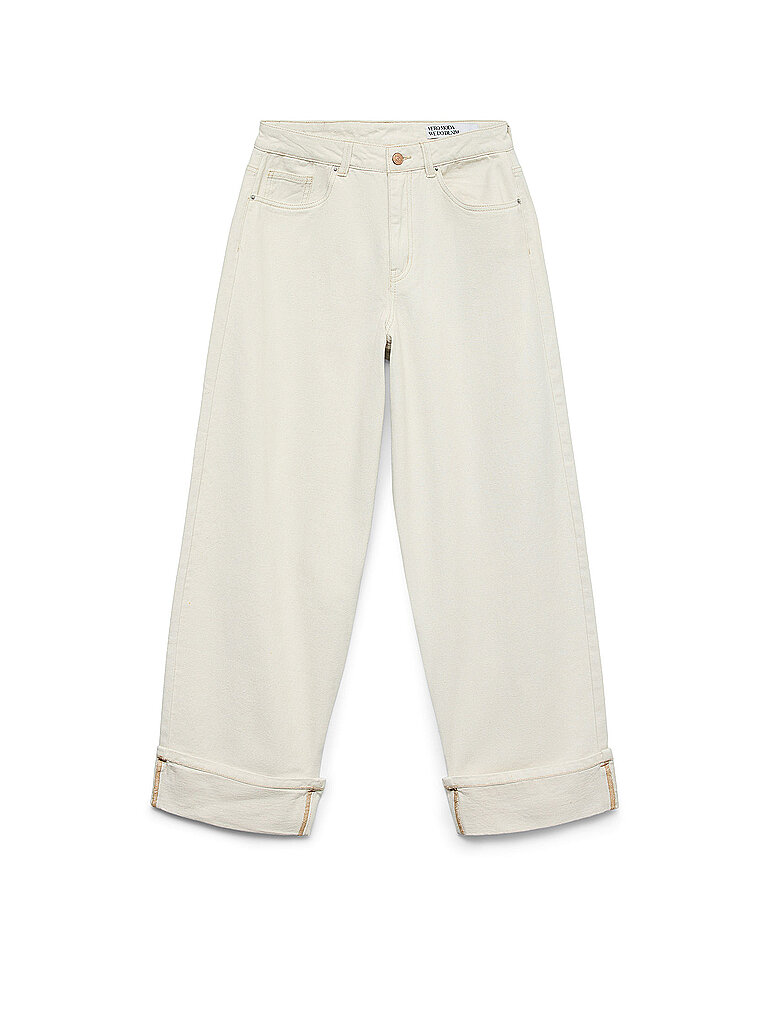VERO MODA Jeans Wide Leg VMZELDA creme   30/L32 damen